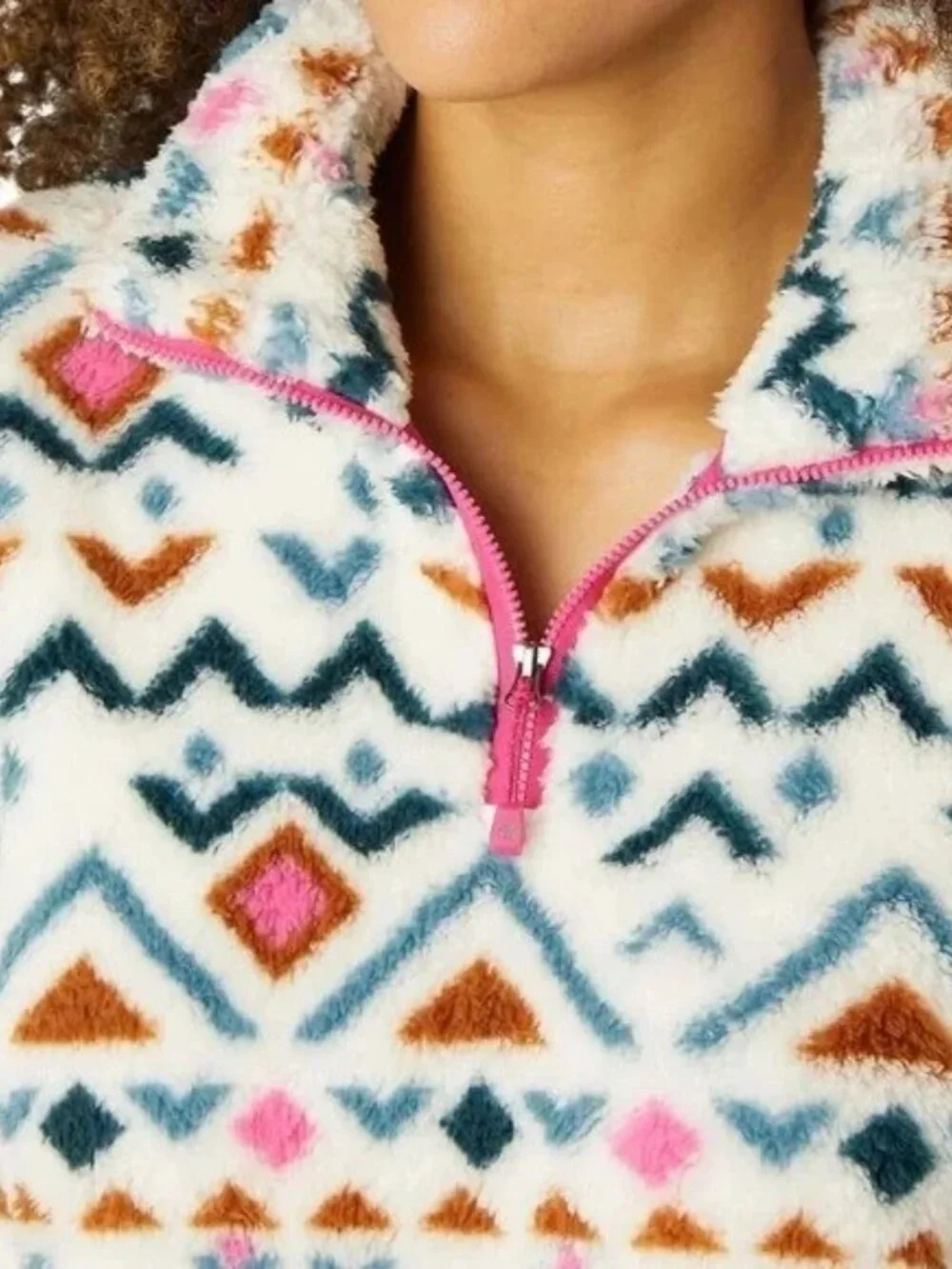 Eddie Bauer Half-Zip Fleece Pullover Top m
